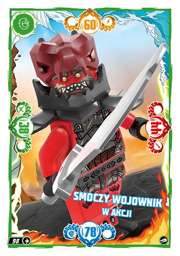 LEGO® NINJAGO® TCG10 - Nr 98: Smoczy wojownik w akcji