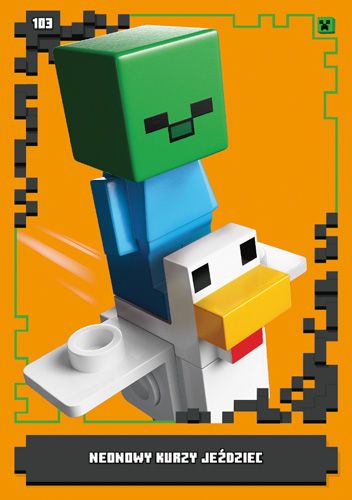 LEGO® Minecraft™ - Nr103: Neonowy kurzy jeździec