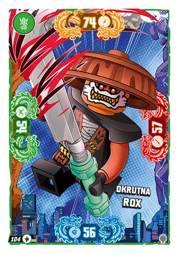 LEGO® NINJAGO® TCG11 - Nr 104: Okrutna Rox