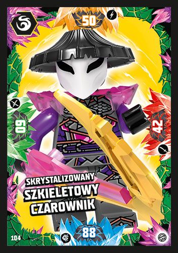 LEGO® NINJAGO® TCG8 - Nr 104: Skrystalizowany Szkieletowy Czarownik
