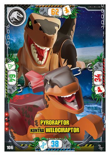 LEGO® Jurassic World™ - Nr 106: Pyroraptor kontra welociraptor