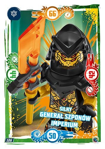 LEGO® NINJAGO® TCG9 - Nr 106: Silny generał Szponów imperium