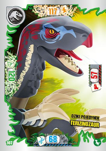LEGO® Jurassic World™ - Nr 107: Dziki pojedynek terizinozaur
