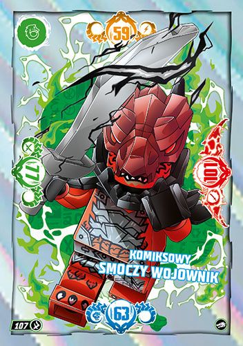 LEGO® NINJAGO® TCG10 - Nr 107: Komiksowy smoczy wojownik