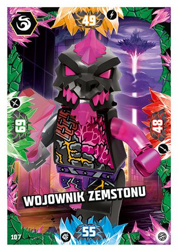 LEGO® NINJAGO® TCG8 - Nr 107: Wojownik zemstonu