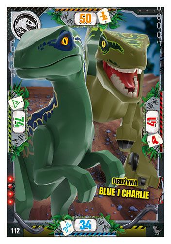 LEGO® Jurassic World™ - Nr 112: Drużyna Blue i Charlie