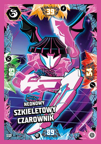 LEGO® NINJAGO® TCG8 - Nr 113: Neonowy Szkieletowy Czarownik