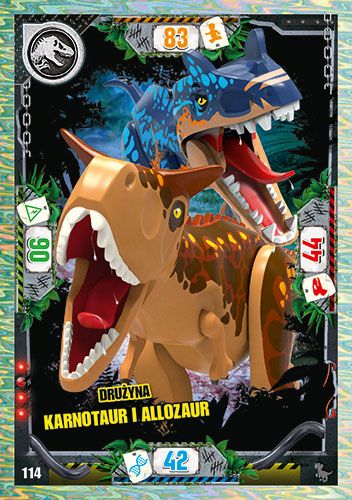 LEGO® Jurassic World™ - Nr 114: Drużyna karnotaur i allozaur