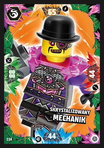 LEGO® NINJAGO® TCG8 - Nr 114: Skrystalizowany Mechanik