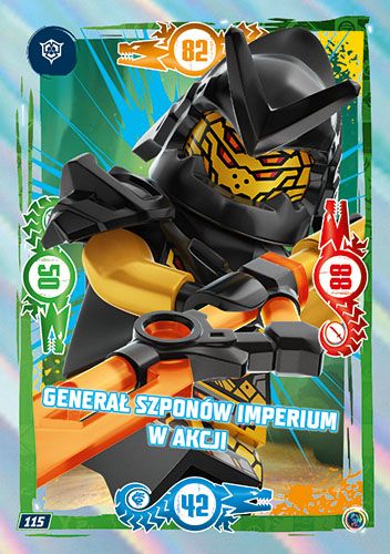 LEGO® NINJAGO® TCG9 - Nr 115: Generał Szponów imperium w akcji