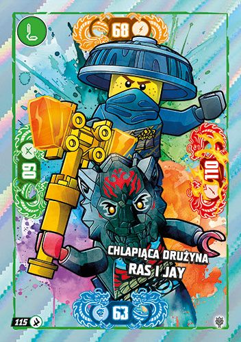 LEGO® NINJAGO® TCG11 - Nr 115: Chlapiąca drużyna Ras i Jay