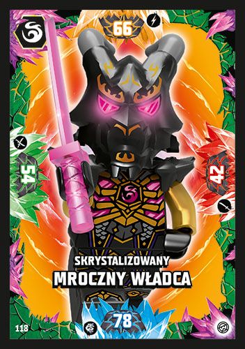 LEGO® NINJAGO® TCG8 - Nr 118: Skrystalizowany Mroczny Władca