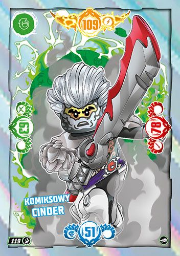 LEGO® NINJAGO® TCG10 - Nr 119: Komiksowy Cinder