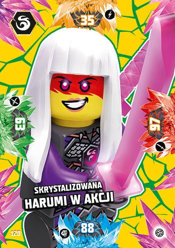 LEGO® NINJAGO® TCG8 - Nr 120: Skrystalizowana Harumi w akcji