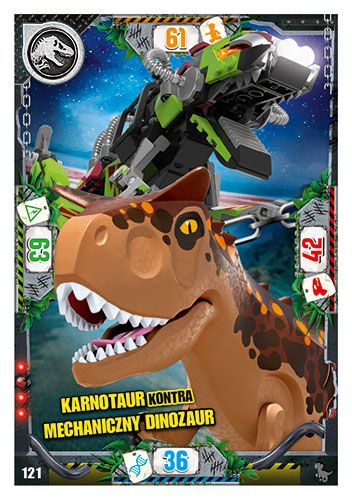 LEGO® Jurassic World™ - Nr 121: Karnotaur kontra mechaniczny dinozaur