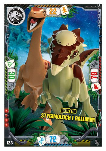 LEGO® Jurassic World™ - Nr 123: Drużyna stygimoloch i gallimim