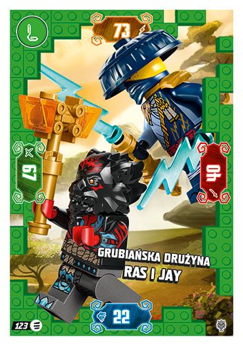 LEGO® NINJAGO® TCG11 - Nr 123: Grubiańska drużyna Ras i Jay