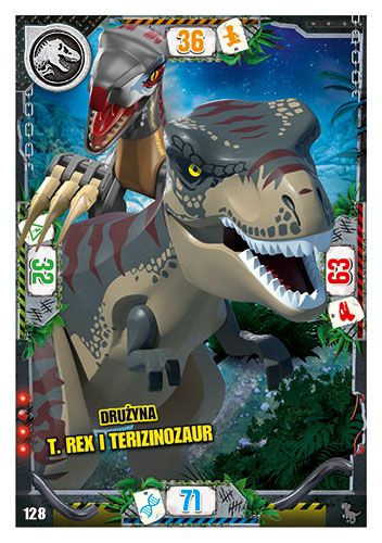 LEGO® Jurassic World™ - Nr 128: Drużyna T. rex i terizinozaur
