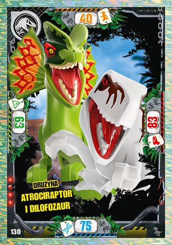 LEGO® Jurassic World™ - Nr 130: Drużyna atrociraptor i dilofozaur
