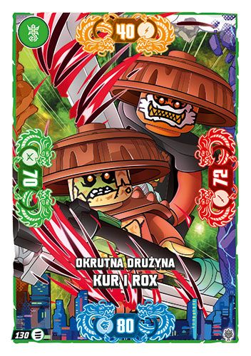 LEGO® NINJAGO® TCG11 - Nr 130: Okrutna drużyna Kur i Rox
