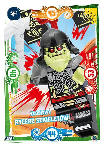 LEGO® NINJAGO® TCG9 - Nr 130: Złośliwy rycerz szkieletów