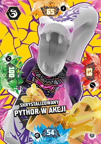 LEGO® NINJAGO® TCG8 - Nr 130: Skrystalizowany Pythor w akcji