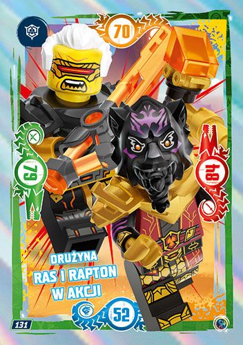 LEGO® NINJAGO® TCG9 - Nr 131: Drużyna Ras i Rapton w akcji
