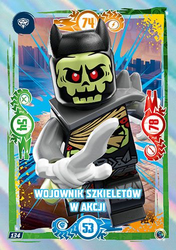LEGO® NINJAGO® TCG9 - Nr 134: wojownik szkieletów w akcji