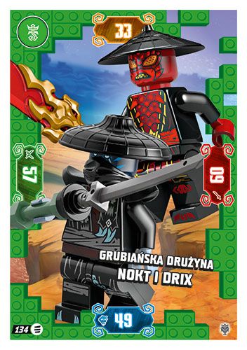 LEGO® NINJAGO® TCG11 - Nr 134: Grubiańska drużyna Nokt i Drix