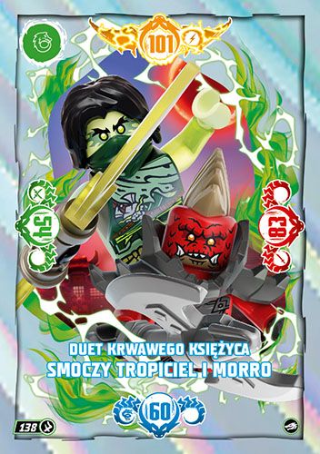 LEGO® NINJAGO® TCG10 - Nr 138: Duet Krwawego Księżyca smoczy tropiciel i Morro