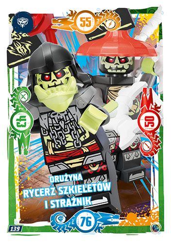 LEGO® NINJAGO® TCG9 - Nr 139: Drużyna rycerz szkieletów i strażnik