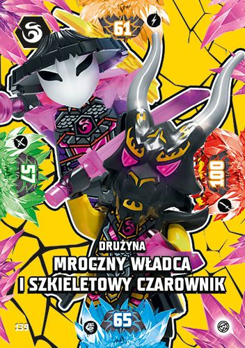 LEGO® NINJAGO® TCG8 - Nr 139: Drużyna Mroczny Władca i Szkieletowy Czarownik