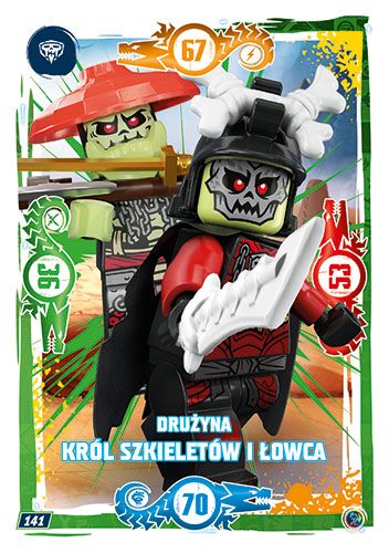 LEGO® NINJAGO® TCG9 - Nr 141: Drużyna król szkieletów i łowca
