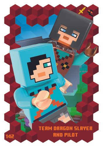 LEGO® Minecraft™ TCC3 - Nr  142: Team Dragon Slayer and Pilot 