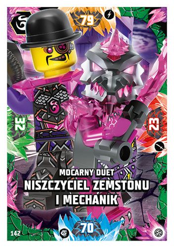 LEGO® NINJAGO® TCG8 - Nr 142: Mocarny duet niszczyciel zemstonu i Mechanik
