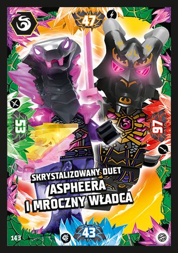 LEGO® NINJAGO® TCG8 - Nr 143: Skrystalizowany duet Aspheera i Mroczny Władca