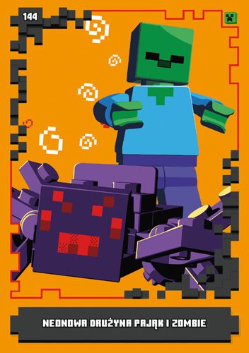 LEGO® Minecraft™ - Nr144: Neonowa drużyna pająk i zombie