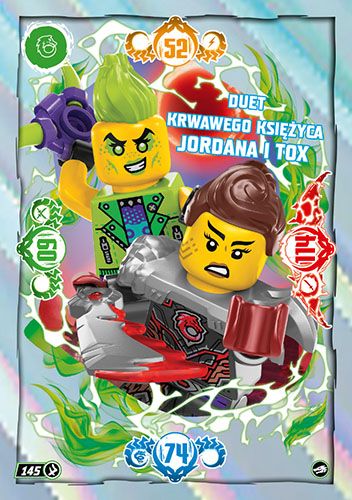 LEGO® NINJAGO® TCG10 - Nr 145: Duet Krwawego Księżyca Jordana i Tox
