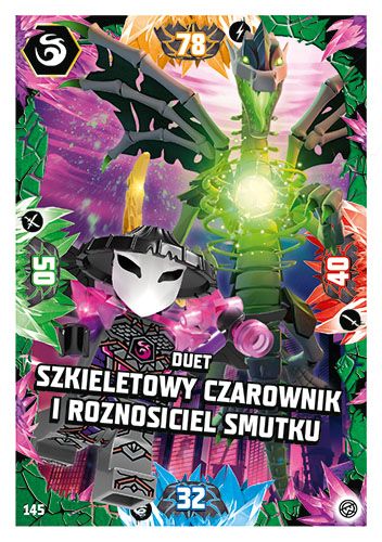 LEGO® NINJAGO® TCG8 - Nr 145: Duet Szkieletowy Czarownik i Roznosiciel Smutku