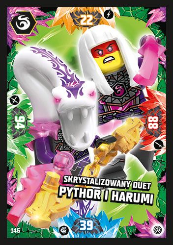 LEGO® NINJAGO® TCG8 - Nr 146: Skrystalizowany duet Pythor i Harumi