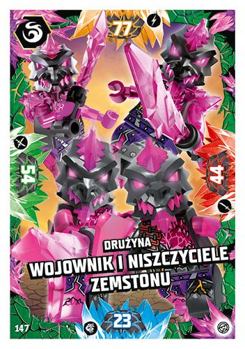 LEGO® NINJAGO® TCG8 - Nr 147: Drużyna wojownik i niszczyciele zemstonu
