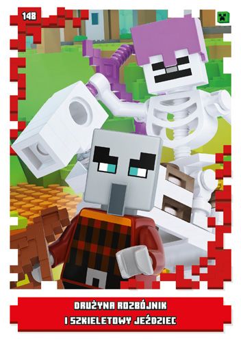 LEGO® Minecraft™ - Nr148: Drużyna rozbójnik i szkieletowy jeździec