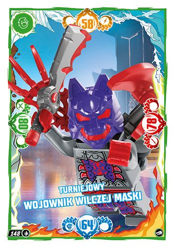 LEGO® NINJAGO® TCG10 - Nr 148: Turniejowy wojownik Wilczej Maski