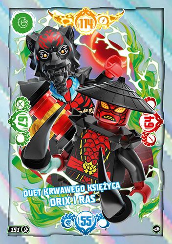 LEGO® NINJAGO® TCG10 - Nr 151: Duet Krwawego Księżyca Drix i Ras