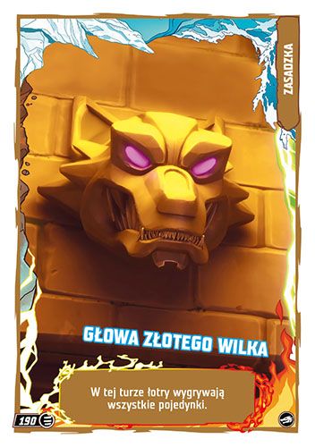 LEGO® NINJAGO® TCG10 - Nr 190: Głowa Złotego Wilka