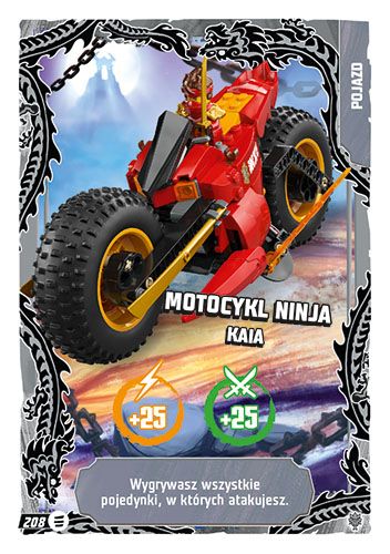 LEGO® NINJAGO® TCG11 - Nr 208: Motocykl ninja Kaia