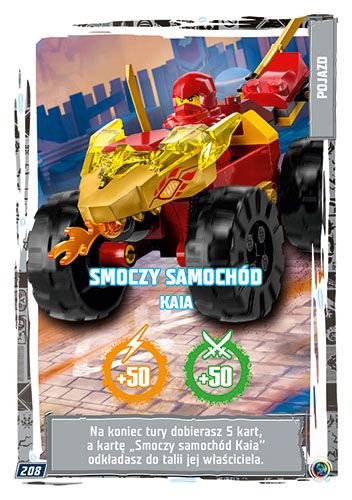 LEGO® NINJAGO® TCG9 - Nr 208: Smoczy samochód Kaia