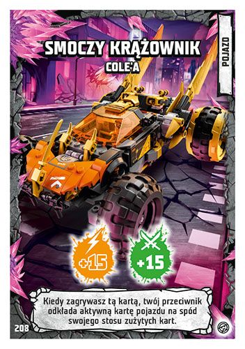 LEGO® NINJAGO® TCG8 - Nr 208: Smoczy krążownik Cole'a