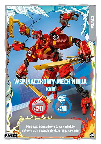 LEGO® NINJAGO® TCG10 - Nr 211: Wspinaczkowy mech ninja Kaia