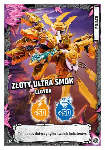 LEGO® NINJAGO® TCG8 - Nr 212: Złoty ultra smok Lloyda